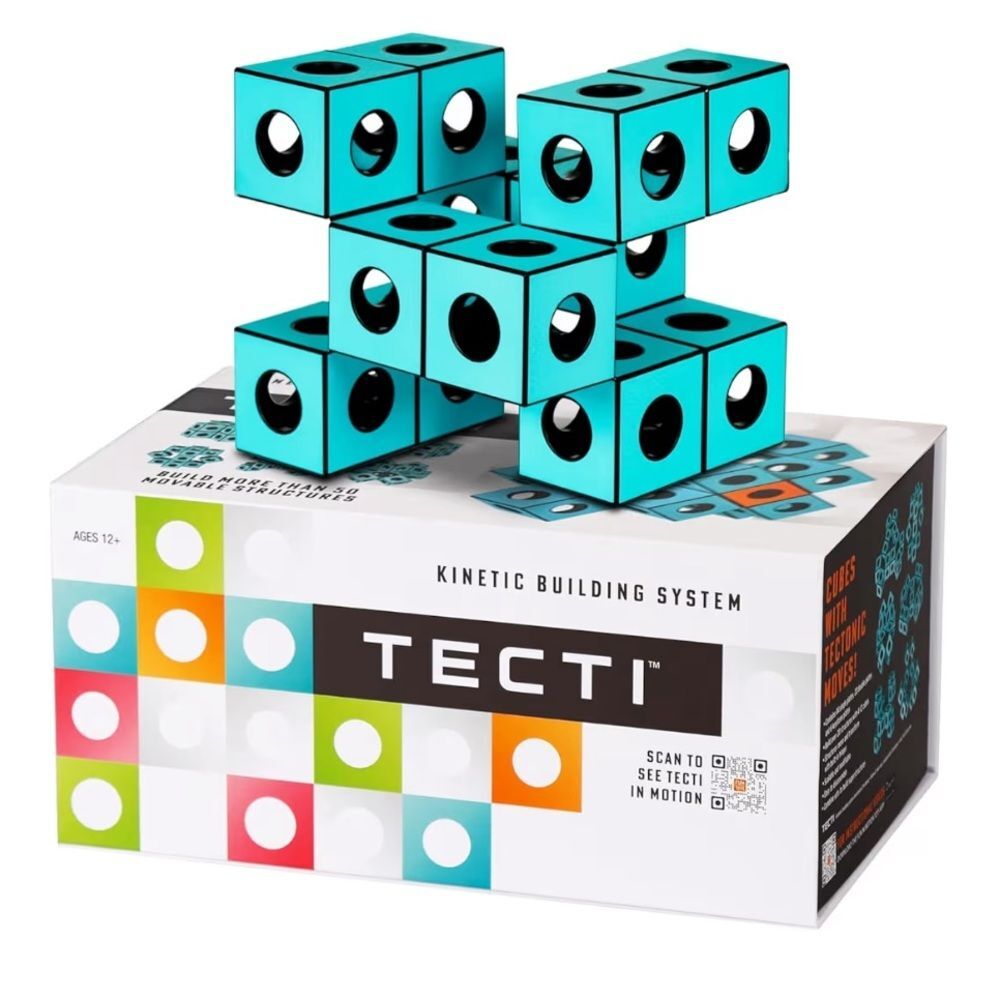 TECTI Kinetic Building System Cubes Kids STEM Toy.
